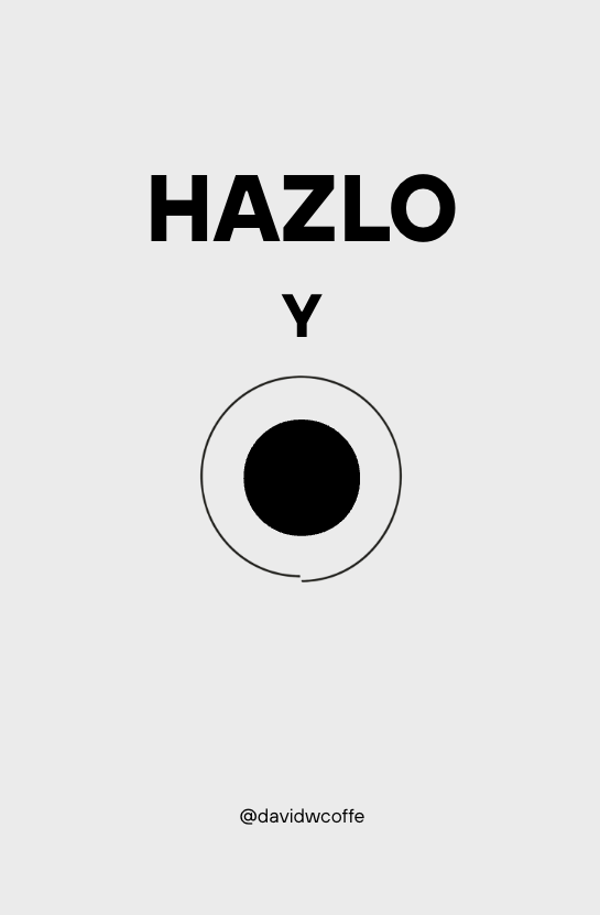 Portada de La Libreta de hábitos de David W. Coffe — «Hazlo y ya»