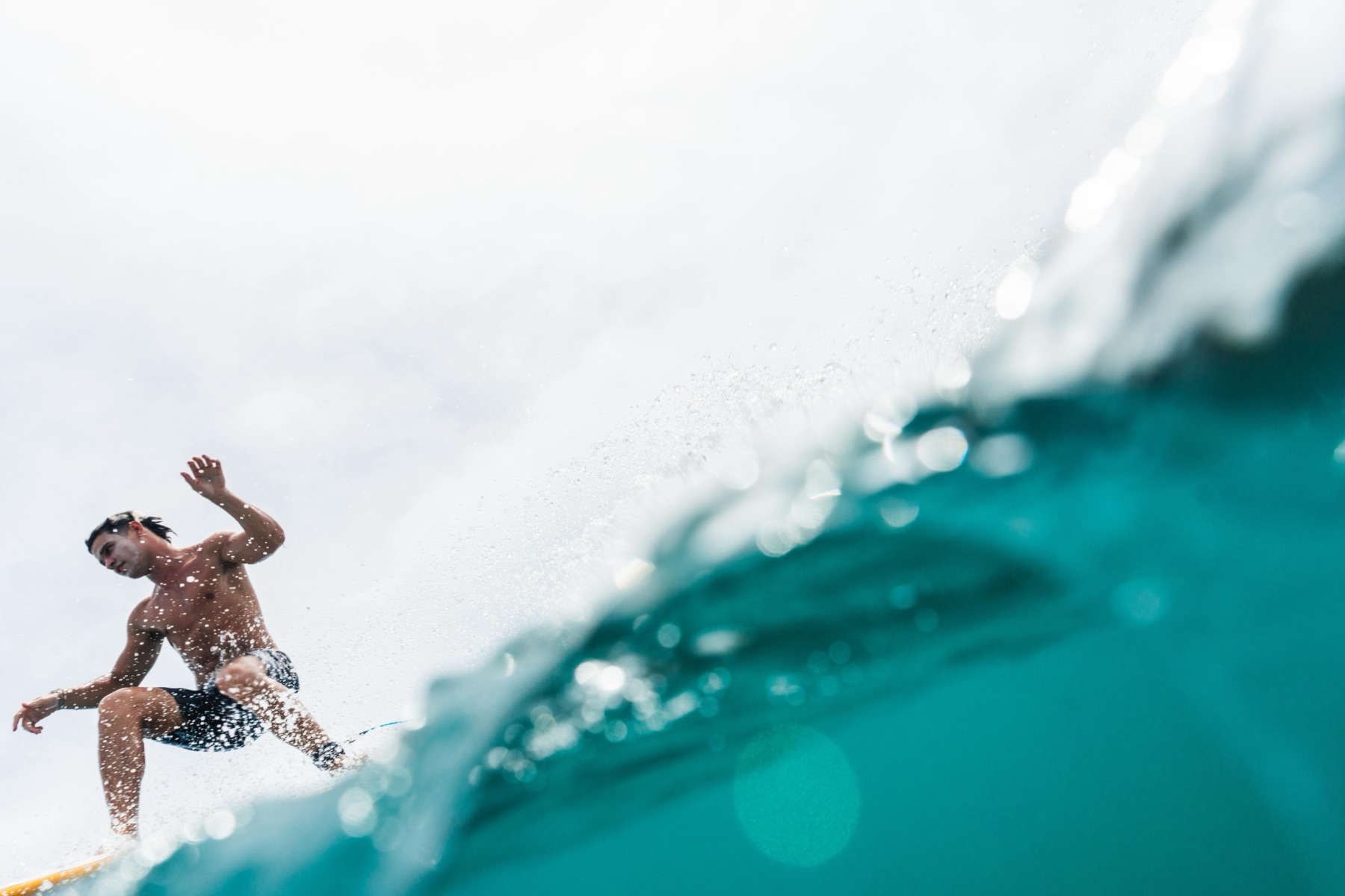 Surf, spray de la ola